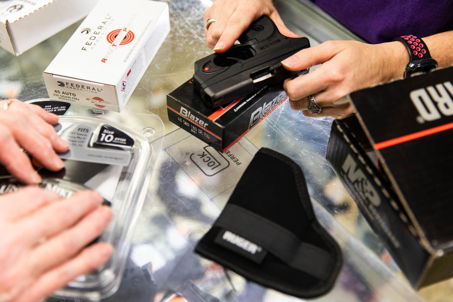 Gun sales surge prior to business closures
